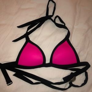 Hot pink PINK swim suit top only